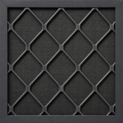 close-up of Diamond aluminium grille security screen